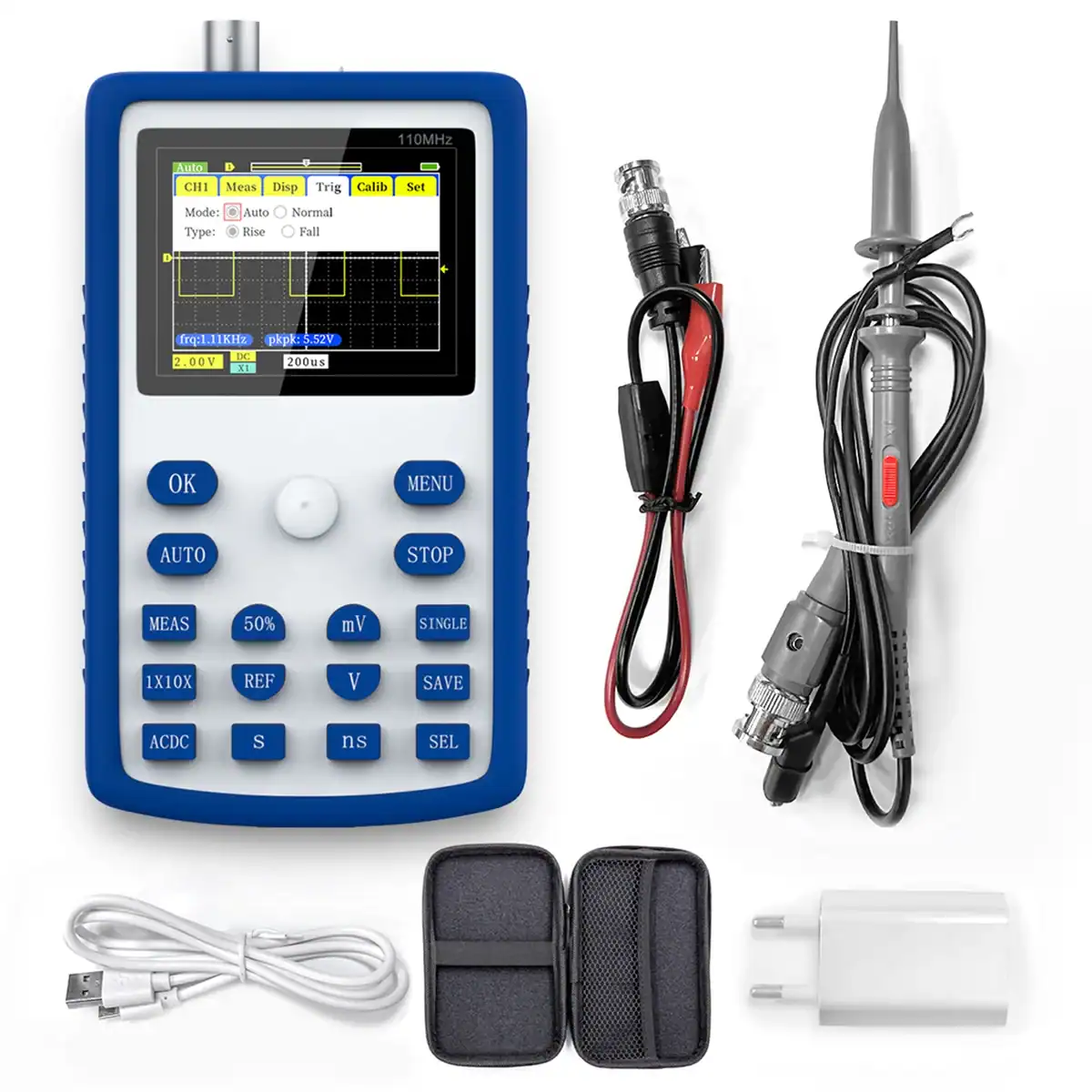 FNIRSI 1C15 Handheld Digital Oscilloscope 110MHz Analog Bandwidth 500MS/s - FNIRSI Oscilloscopes Store in UK FNIRSI 1C15 Handheld Digital Oscilloscope 110MHz Analog Bandwidth 500MS/s 6