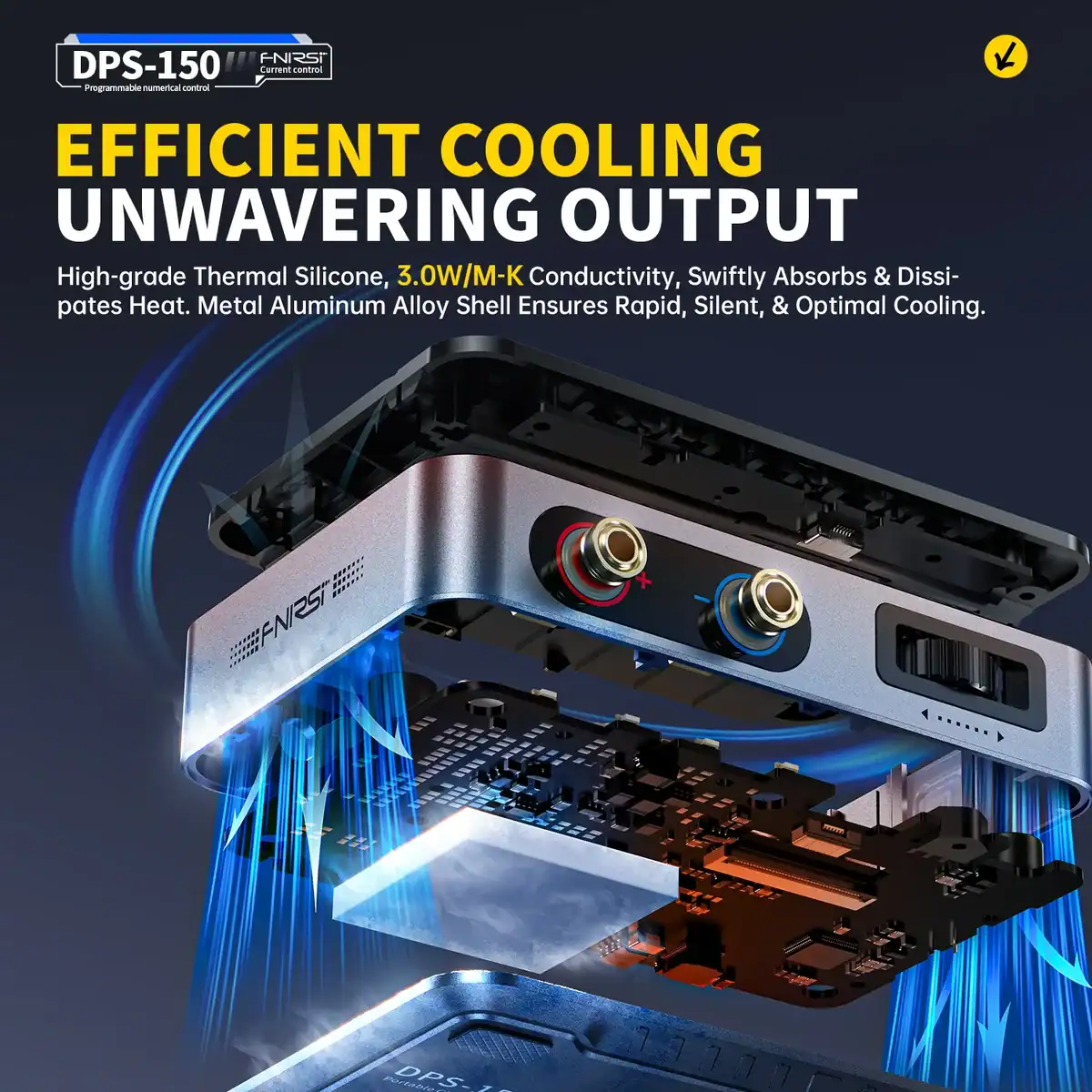 FNIRSI DPS-150 DC Power Supply Adjustable 30V 5A 4-Digit IPS Display - FNIRSI Oscilloscopes Store in UK FNIRSI DPS-150 DC Power Supply Adjustable 30V 5A 4-Digit IPS Display 6