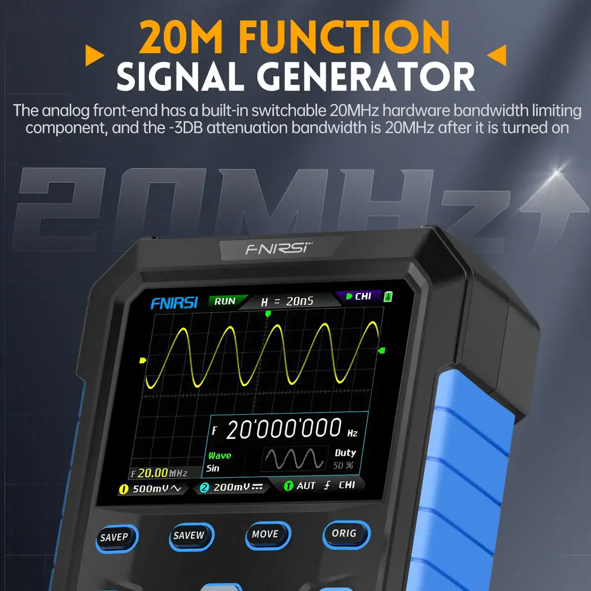 FNIRSI DPOX180H Handheld Digital Oscilloscope Dual Channel 180MHz - FNIRSI Oscilloscopes Store in UK FNIRSI DPOX180H Handheld Digital Oscilloscope Dual Channel 180MHz 5