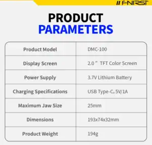 FNIRSI DMC-100 Clamp Meter TRMS AC/DC 600A - FNIRSI Oscilloscopes Store in UK FNIRSI DMC-100 Clamp Meter TRMS AC/DC 600A 21