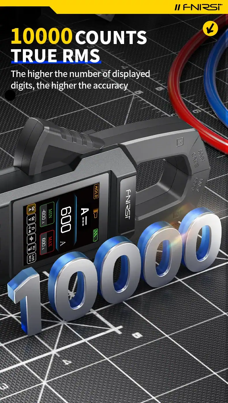 FNIRSI DMC-100 Clamp Meter TRMS AC/DC 600A - FNIRSI Oscilloscopes Store in UK FNIRSI DMC-100 Clamp Meter TRMS AC/DC 600A 15