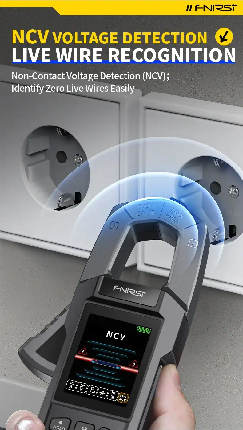 FNIRSI DMC-100 Clamp Meter TRMS AC/DC 600A - FNIRSI Oscilloscopes Store in UK FNIRSI DMC-100 Clamp Meter TRMS AC/DC 600A 17