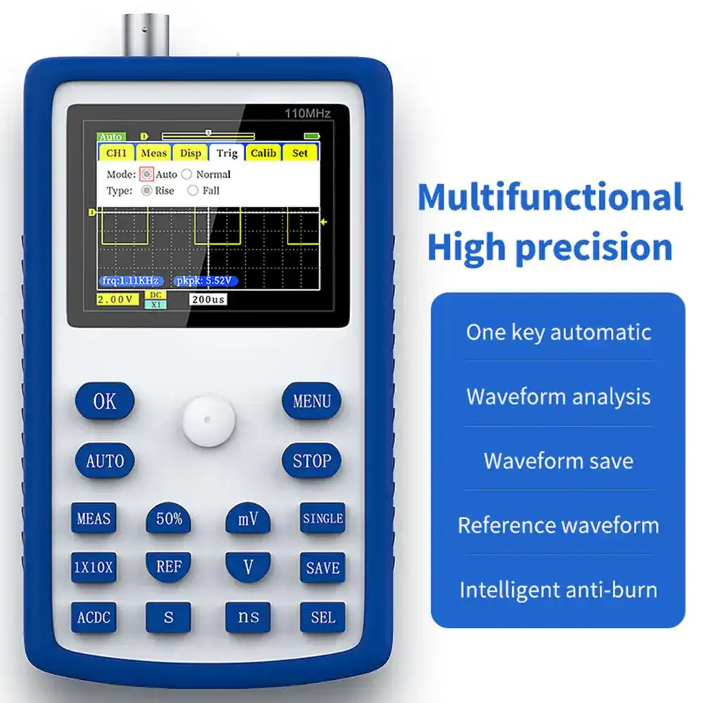 FNIRSI 1C15 Handheld Digital Oscilloscope 110MHz Analog Bandwidth 500MS/s - FNIRSI Oscilloscopes Store in UK FNIRSI 1C15 Handheld Digital Oscilloscope 110MHz Analog Bandwidth 500MS/s 3