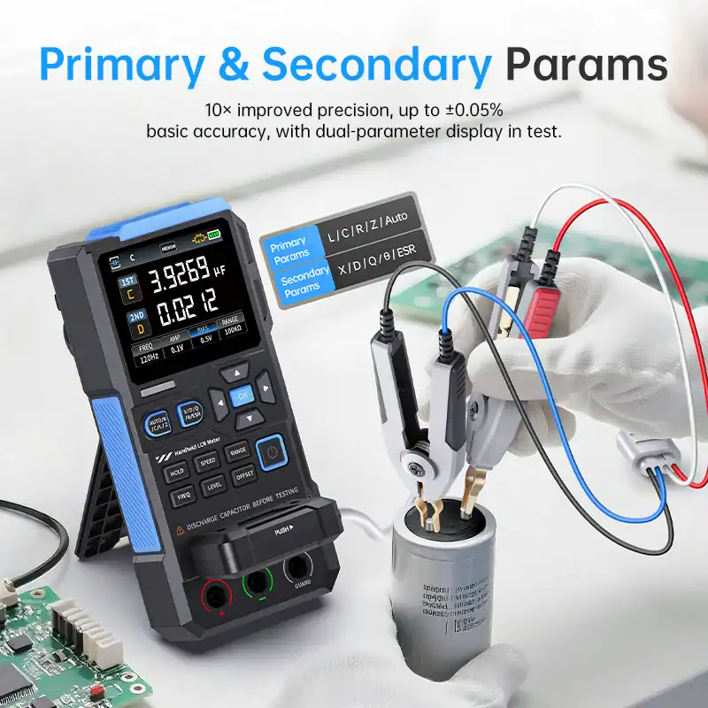 FNIRSI LC1020E Digital Bridge LCR ESR Tester Electronic Component Measurement - FNIRSI Oscilloscopes Store in UK FNIRSI LC1020E Digital Bridge LCR ESR Tester Electronic Component Measurement 4