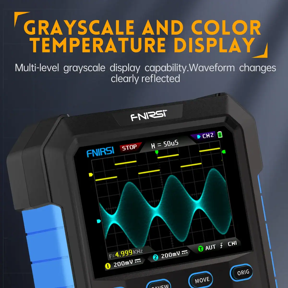 FNIRSI DPOX180H Handheld Digital Oscilloscope Dual Channel 180MHz - FNIRSI Oscilloscopes Store in UK FNIRSI DPOX180H Handheld Digital Oscilloscope Dual Channel 180MHz 4