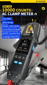 FNIRSI DMC-100 Clamp Meter TRMS AC/DC 600A - FNIRSI Oscilloscopes Store in UK FNIRSI DMC-100 Clamp Meter TRMS AC/DC 600A 8