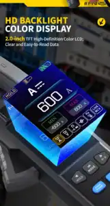 FNIRSI DMC-100 Clamp Meter TRMS AC/DC 600A - FNIRSI Oscilloscopes Store in UK FNIRSI DMC-100 Clamp Meter TRMS AC/DC 600A 10
