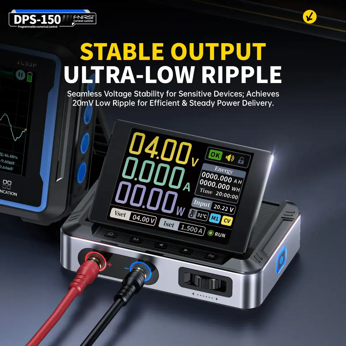 FNIRSI DPS-150 DC Power Supply Adjustable 30V 5A 4-Digit IPS Display - FNIRSI Oscilloscopes Store in UK FNIRSI DPS-150 DC Power Supply Adjustable 30V 5A 4-Digit IPS Display 4