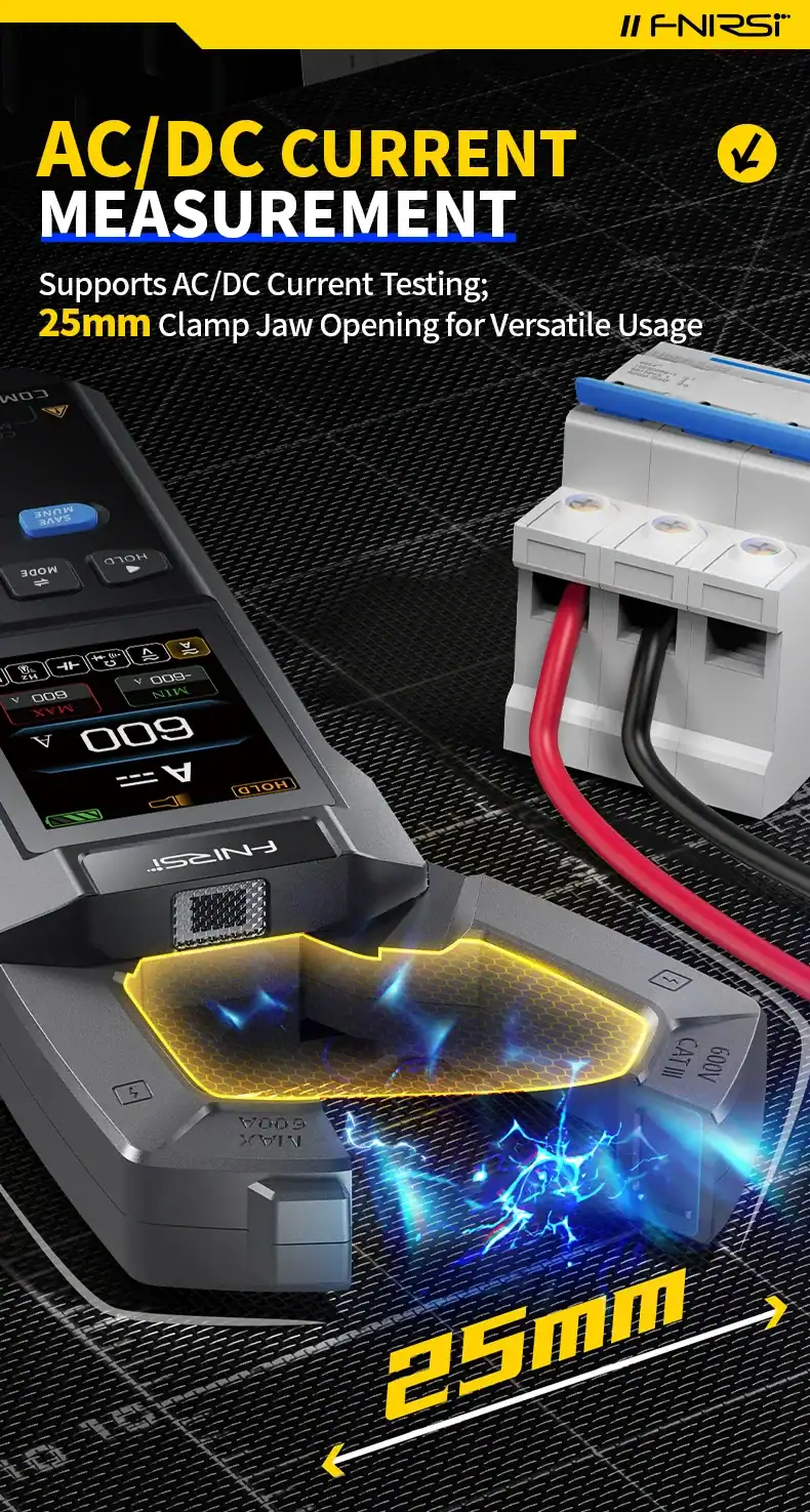 FNIRSI DMC-100 Clamp Meter TRMS AC/DC 600A - FNIRSI Oscilloscopes Store in UK FNIRSI DMC-100 Clamp Meter TRMS AC/DC 600A 11