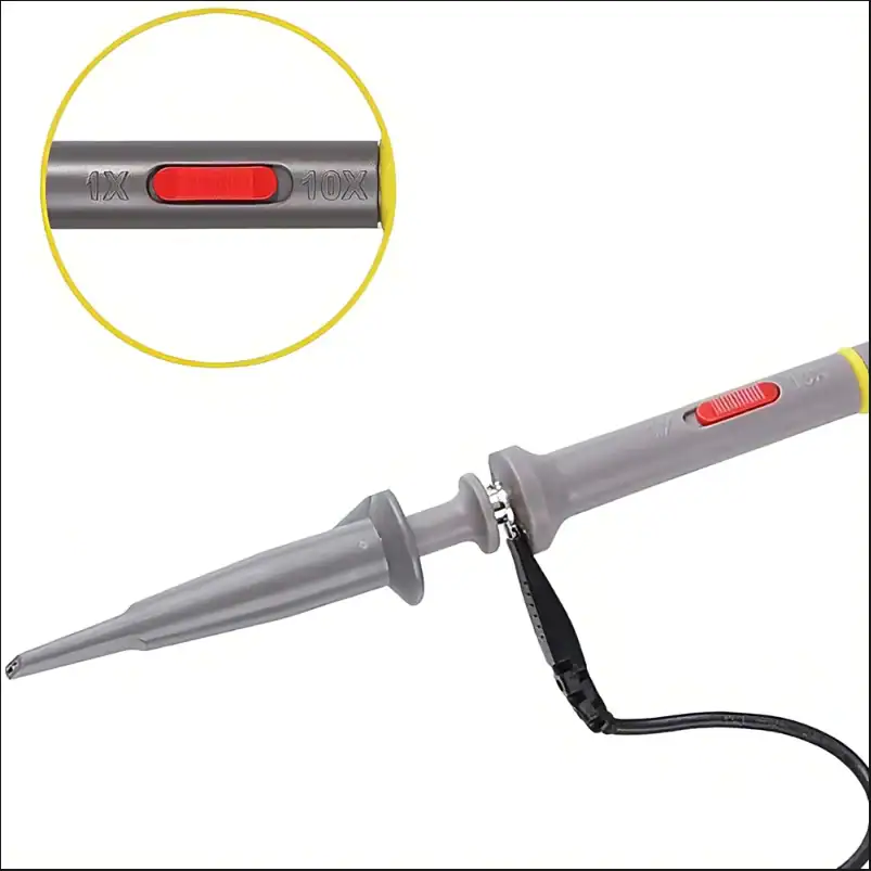 P6100 Oscilloscope Probe 1X/10X Adjustabl 100MHz - FNIRSI Oscilloscopes Store in UK P6100 Oscilloscope Probe 1X/10X Adjustabl 100MHz 3