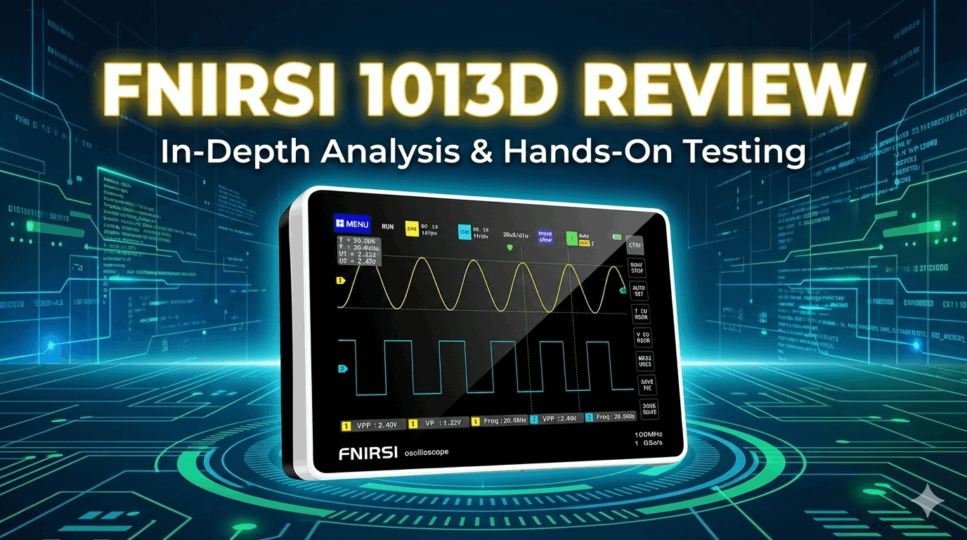 FNIRSI 1013D oscilloscope review overview