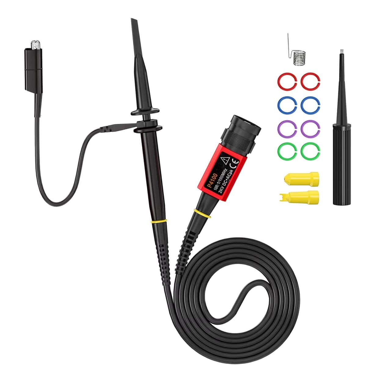 P4100 100MHz High Voltage Oscilloscope Probe 2KV with Accessory Kit 2000V - FNIRSI Oscilloscopes Store in UK P4100 100MHz High Voltage Oscilloscope Probe 2KV with Accessory Kit 2000V - Image 4